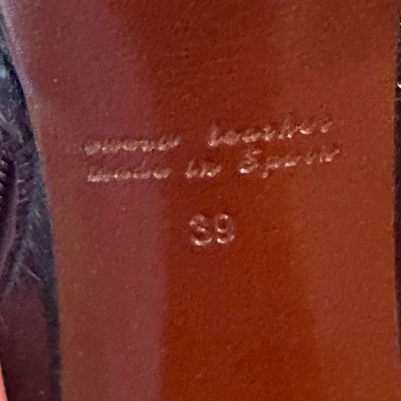 Chie Mihara Purple Open Toe Booties Size 39 - Picture 7 of 7